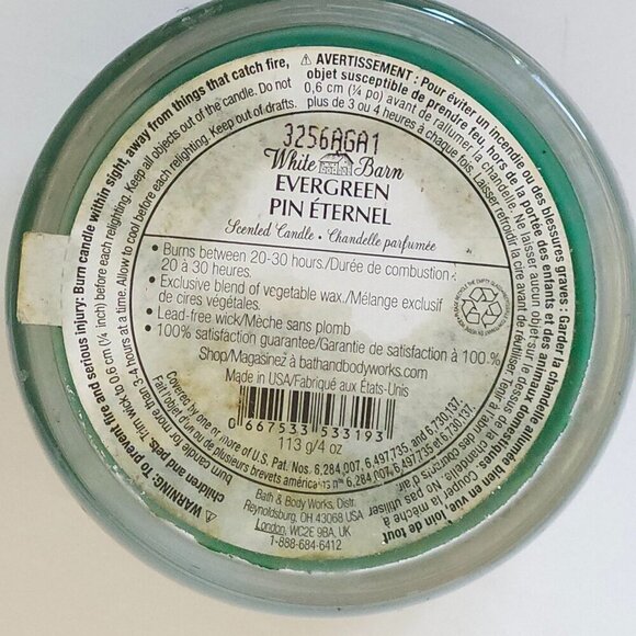 BATH AND BODY WORKS Evergreen Candle Single Wick Brand New - Picture 3 of 3